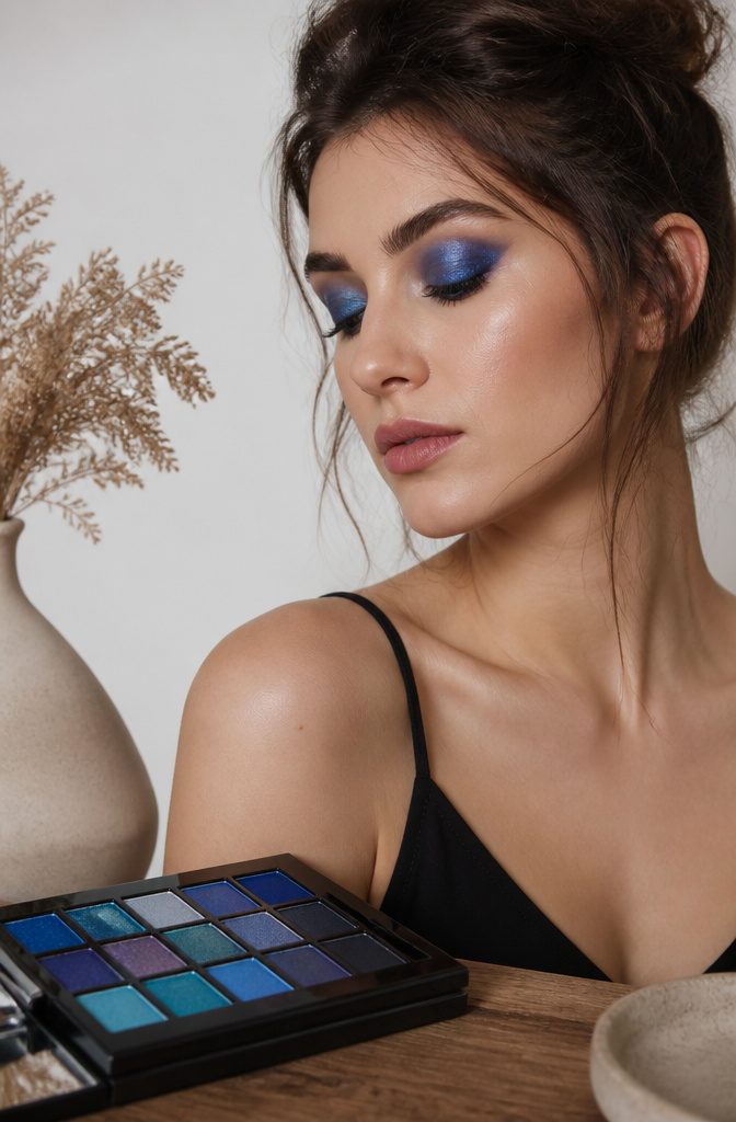 20 Cool Makeup Looks: Creative Ideas to Try in 2026 21 Model with a bold shadow applied on her eyelids against a clean backdrop.