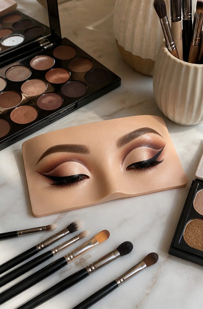 19 Unique Eyeshadow Looks and Styles for 2026 11 Model showcasing a classic cut crease eyeshadow application.