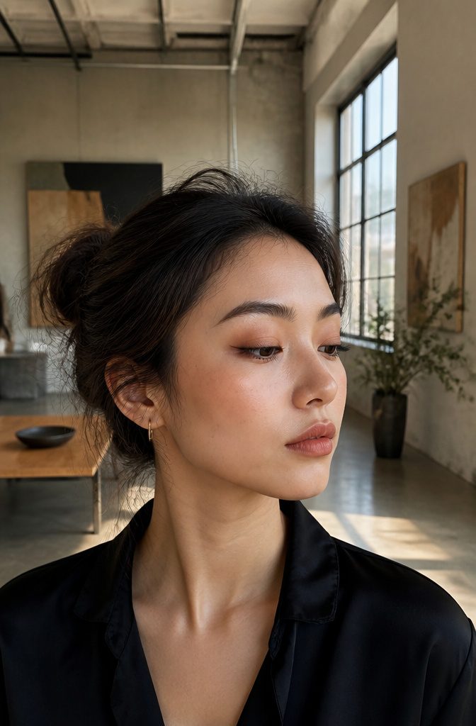19 Unique Eyeshadow Looks and Styles for 2026 7 Model showcasing tightliner technique with rich color along the lash line.
