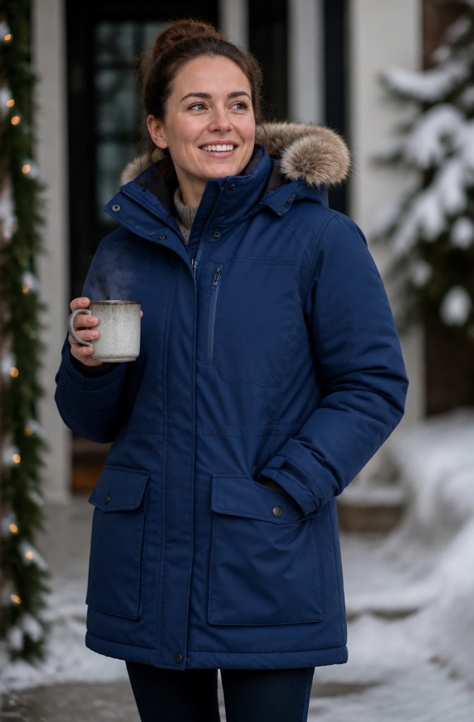 Warmest Winter Coats of 2026: 9 Styles for Extreme Cold 10 A model wearing the Lands' End Expedition Down Waterproof Winter Parka.