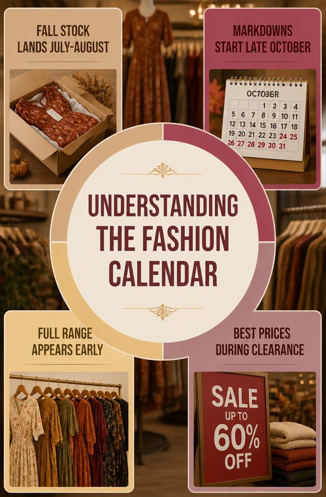 When Do Fall Dresses Come Out: A Guide to 2026 Fashion Timing 9 An infographic detailing the fashion calendar.